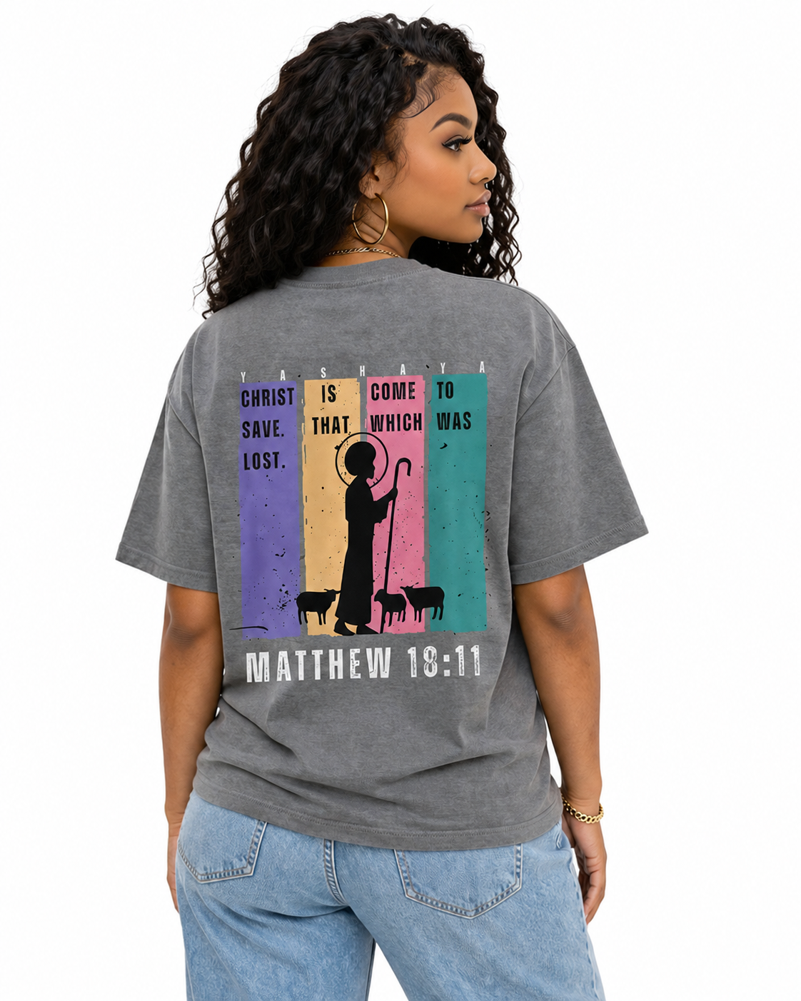 Once I Was Lost - organic cotton ribbed neck t-shirt