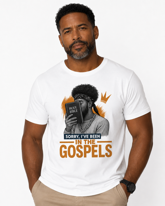 In the Gospels - organic cotton ribbed neck t-shirt