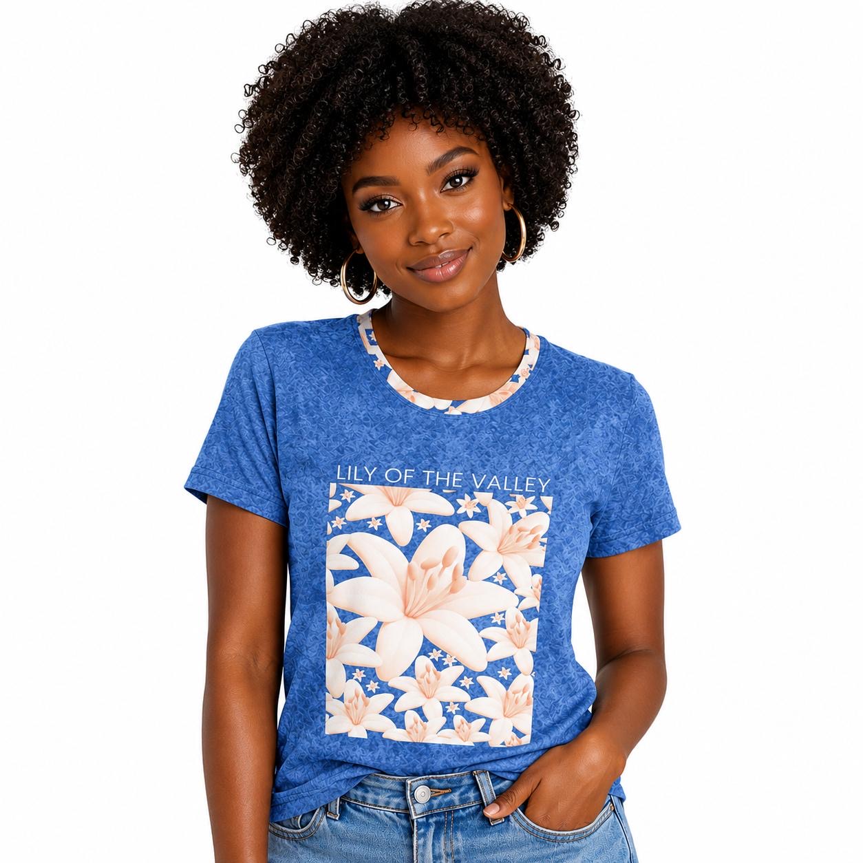 Lily & Denim Blue — Women’s cotton crew neck t-shirt