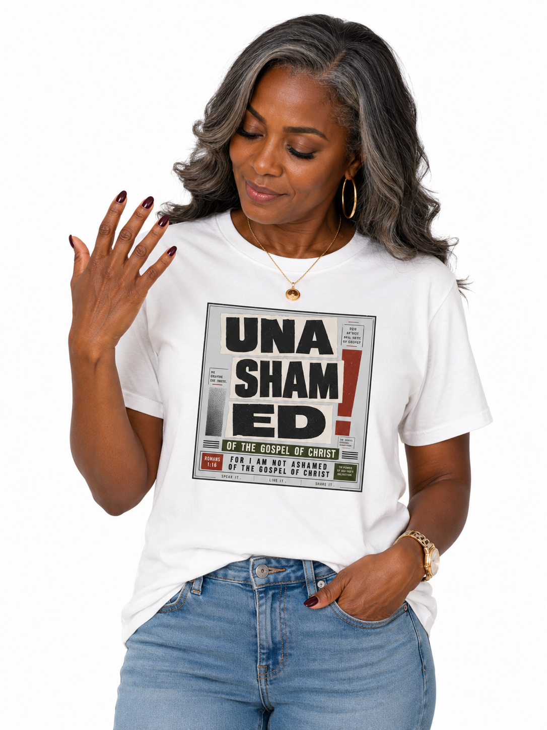 Unashamed - organic cotton ribbed neck t-shirt