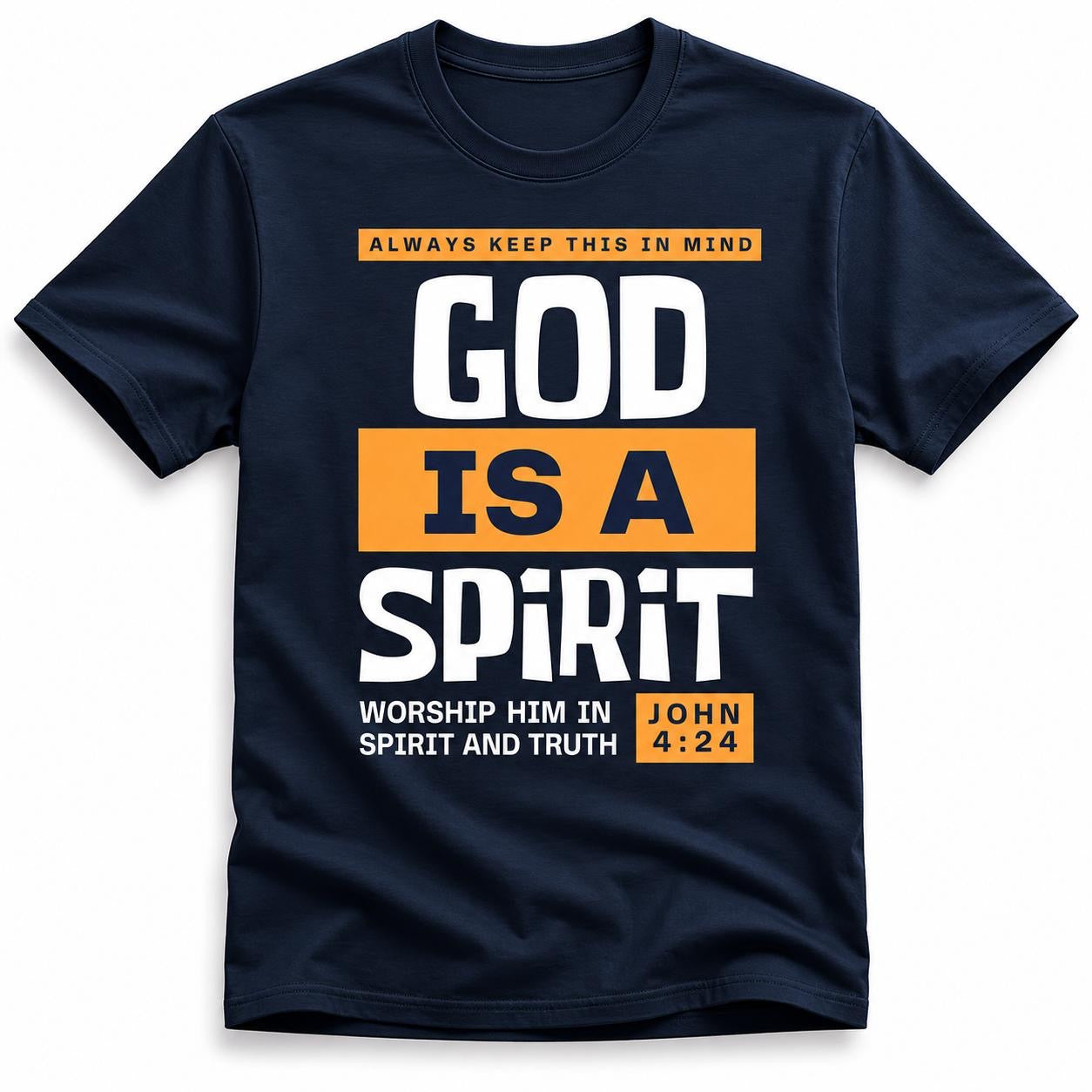 God is a Spirit (John 4:24) - 100% organic cotton t-shirt