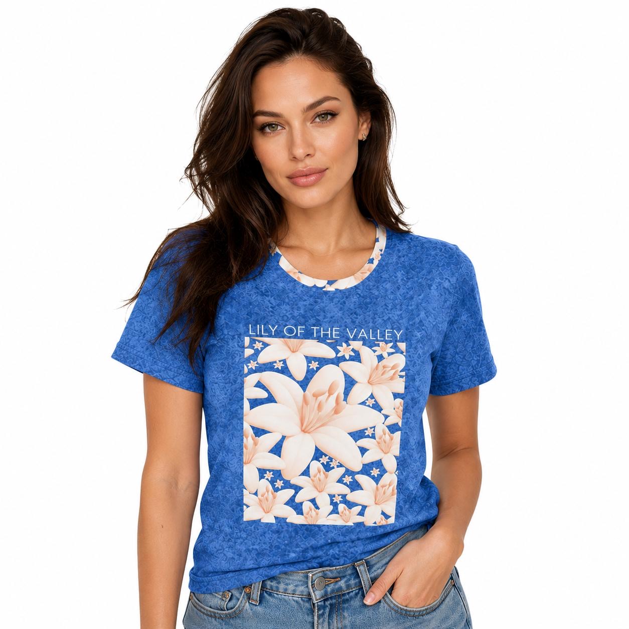 Lily & Denim Blue — Women’s cotton crew neck t-shirt
