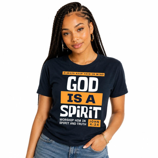 God is a Spirit (John 4:24) - 100% organic cotton t-shirt